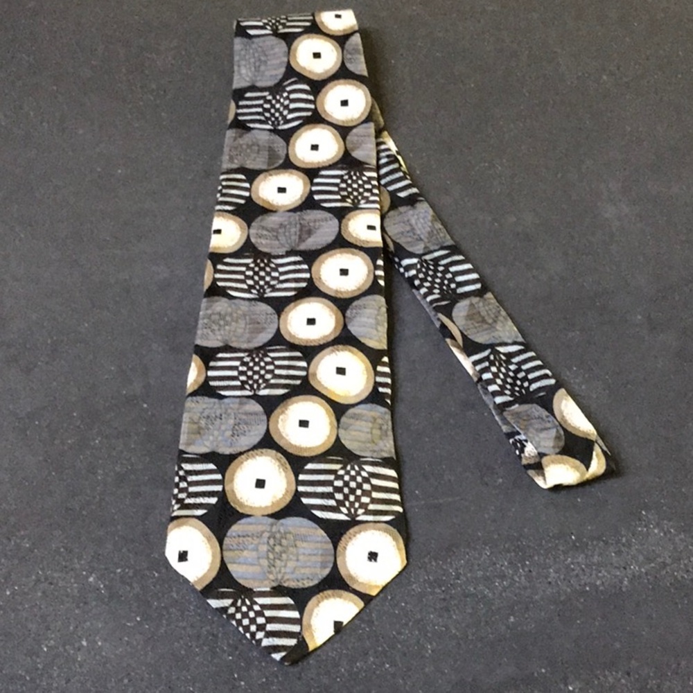 Martin Wong Napa Geometric Silk Tie